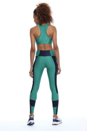 Legging Beatriz (Verde Salsa com Marinho)